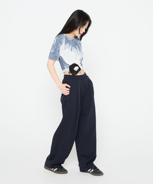 JEANASIS（ジーナシス）の「【Les Fleurs】ボンディングバルーンパンツ/494990（スウェットパンツ・レディース・グレー/ネイビー/ブラック・FREE）」の18枚目の写真