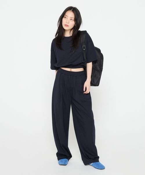 JEANASIS（ジーナシス）の「【Les Fleurs】ボンディングバルーンパンツ/494990（スウェットパンツ・レディース・グレー/ネイビー/ブラック・FREE）」の19枚目の写真