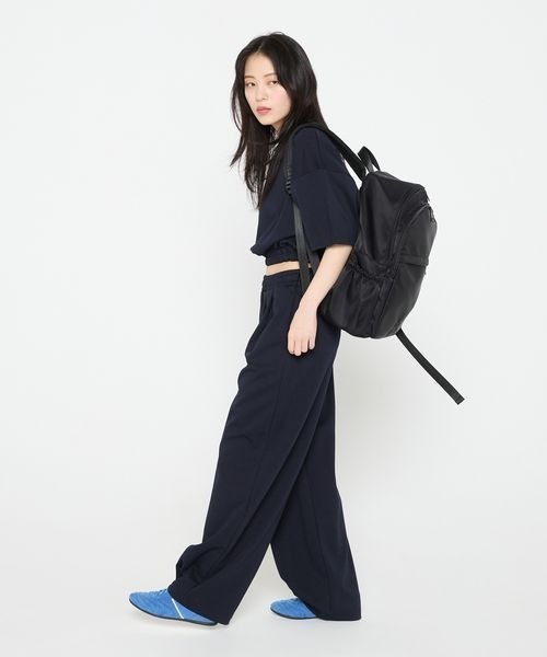 JEANASIS（ジーナシス）の「【Les Fleurs】ボンディングバルーンパンツ/494990（スウェットパンツ・レディース・グレー/ネイビー/ブラック・FREE）」の20枚目の写真