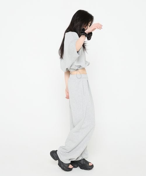 JEANASIS（ジーナシス）の「【Les Fleurs】ボンディングバルーンパンツ/494990（スウェットパンツ・レディース・グレー/ネイビー/ブラック・FREE）」の13枚目の写真