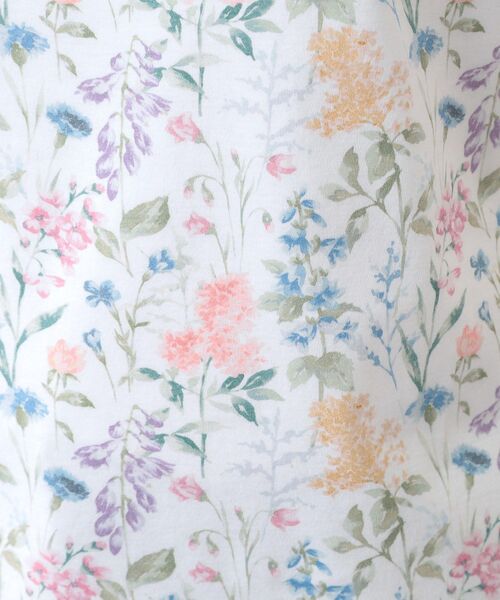 LAURA ASHLEY（ローラアシュレイ）の「【ギフトにおすすめ！日本製/コットン100％】エルストンガーデン柄スムースTシャツ（Tシャツ/カットソー・レディース・ホワイト系3/ネイビー系・38/40）」の14枚目の写真