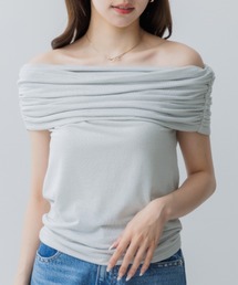 drape rame off shoulder(ドレープラメオフショルダー)