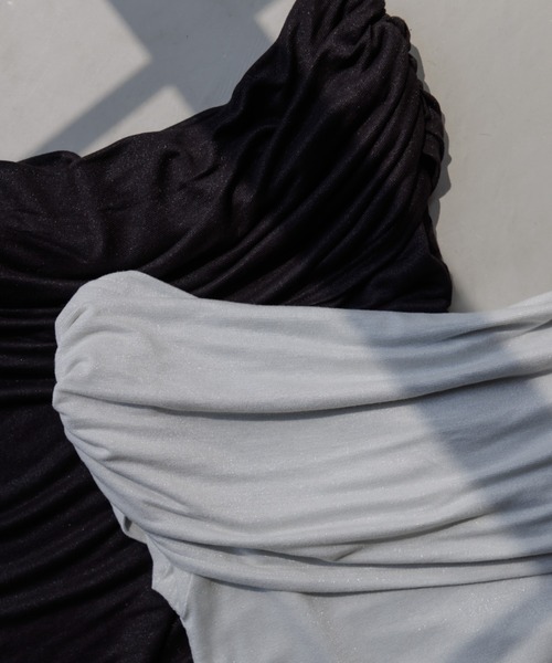 drape rame off shoulder（ドレープラメオフショルダー）（T