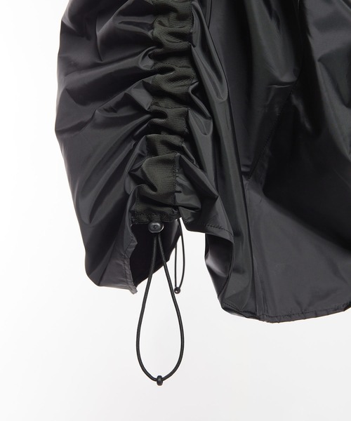 gomme（ゴム）の「マスダックタフタ　ドロストスカート（スカート・レディース・ブラック/カーキ・MEDIUM）」の15枚目の写真