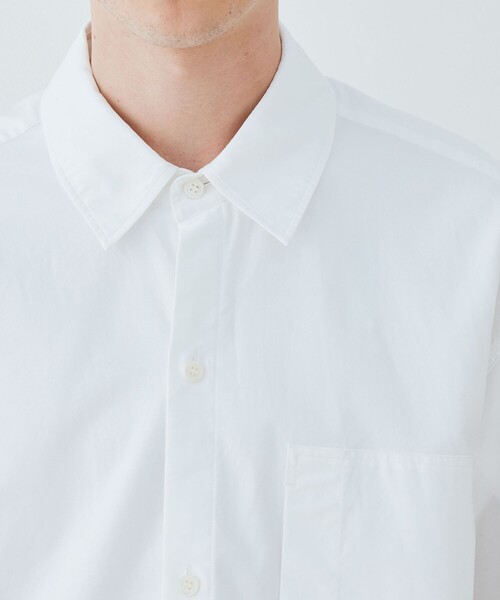 GALERIE VIE（ギャルリー ヴィー）の「プレミアムオックス ワンポケットシャツ（シャツ/ブラウス・メンズ・ネイビー/ホワイト・FREE）」の8枚目の写真