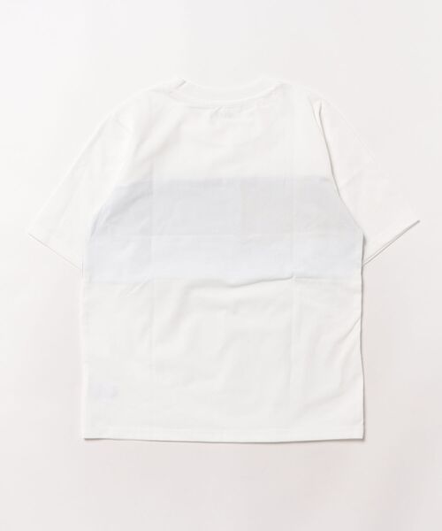 NAVY(ネイビー)の「NAVY ドライなラッシュガード仕様 ドライタッチ デニム風プリント切替Tシャツ(Tシャツ/カットソー・キッズ・ホワイト/ブラック・130/160/150/140/120)」の10枚目の写真