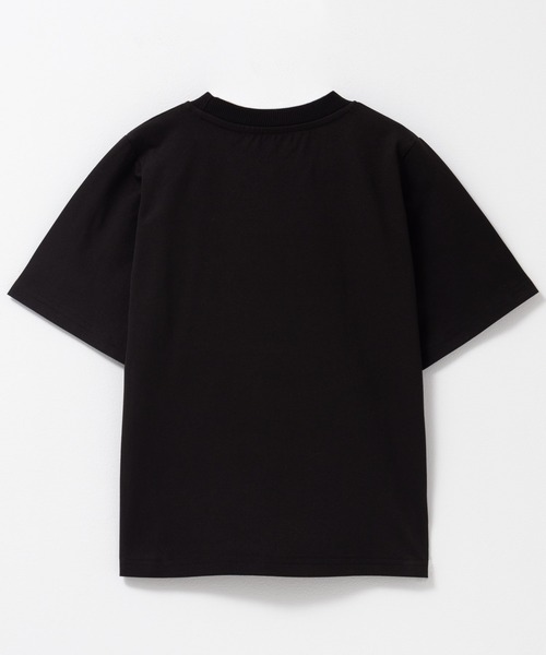 NAVY(ネイビー)の「NAVY ドライなラッシュガード仕様 ドライタッチ デニム風プリント切替Tシャツ(Tシャツ/カットソー・キッズ・ホワイト/ブラック・130/160/150/140/120)」の6枚目の写真
