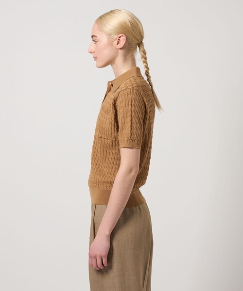ニット セーター 「Steven Alan」ケーブル ポロニット レディース STEVEN ALAN ニット セーター 「Steven Alan」ケーブル