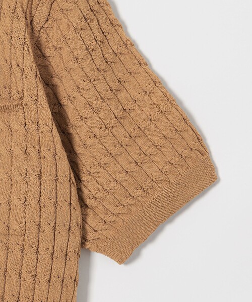 Steven Alan(スティーブンアラン)の「<Steven Alan>ケーブル ポロニット(ニット/セーター・レディース・ブラック/オフホワイト/ブラウン・FREE)」の14枚目の写真