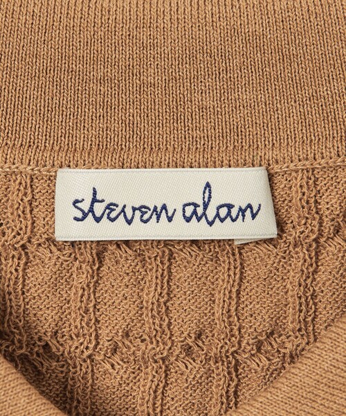 Steven Alan(スティーブンアラン)の「<Steven Alan>ケーブル ポロニット(ニット/セーター・レディース・ブラック/オフホワイト/ブラウン・FREE)」の18枚目の写真