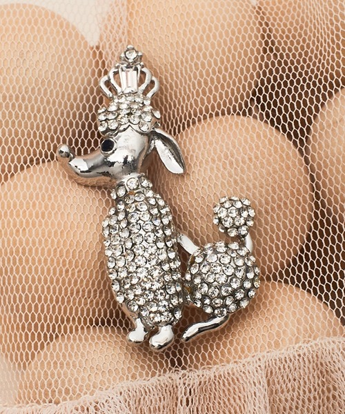 セール】【Merry Gem】アニマルモチーフブローチ DOG CAT イヌ ネコ