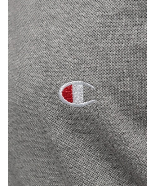 Champion(チャンピオン)の「Champion 鹿の子ポロ 綿100% ワンポイント ロゴ 半袖 C3Z358(ポロシャツ・メンズ・ホワイト/ブラック/ネイビー/グレー・LL/M/L)」の14枚目の写真