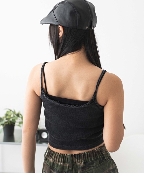 WEGO（ウィゴー）の「WEGO/レースアップデザインキャミ（キャミソール・レディース・スミクロ/ホワイト・FREE）」の16枚目の写真