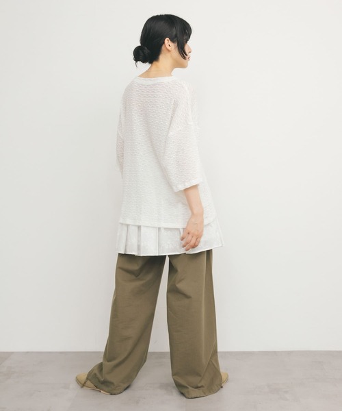 KBF（ケイビーエフ）の「エンブロイダリーミニスカート（スカート・レディース・ブラック/オフホワイト・ONE）」の13枚目の写真