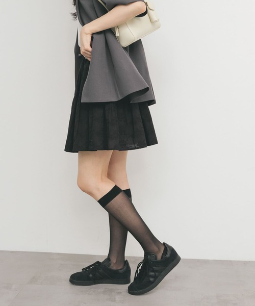 KBF（ケイビーエフ）の「エンブロイダリーミニスカート（スカート・レディース・ブラック/オフホワイト・ONE）」の17枚目の写真