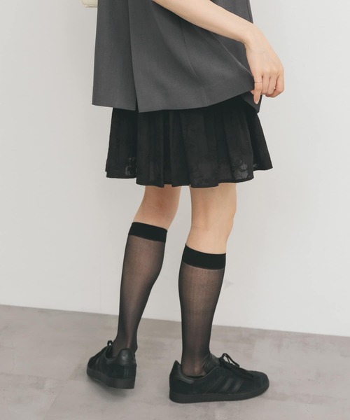 KBF（ケイビーエフ）の「エンブロイダリーミニスカート（スカート・レディース・ブラック/オフホワイト・ONE）」の18枚目の写真