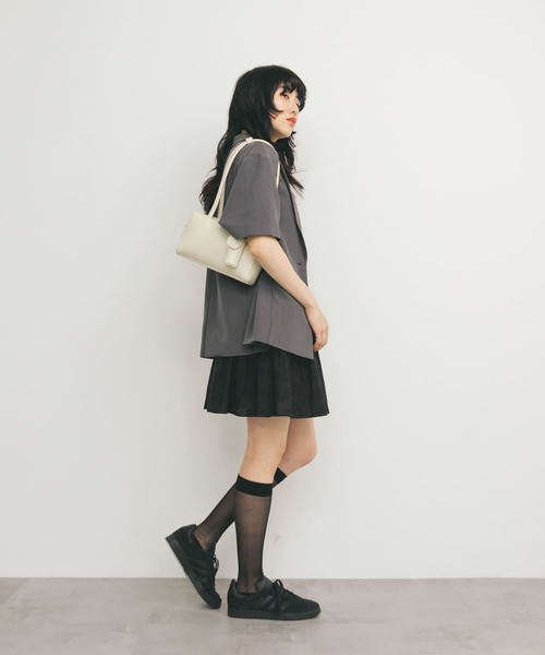 KBF（ケイビーエフ）の「エンブロイダリーミニスカート（スカート・レディース・ブラック/オフホワイト・ONE）」の19枚目の写真