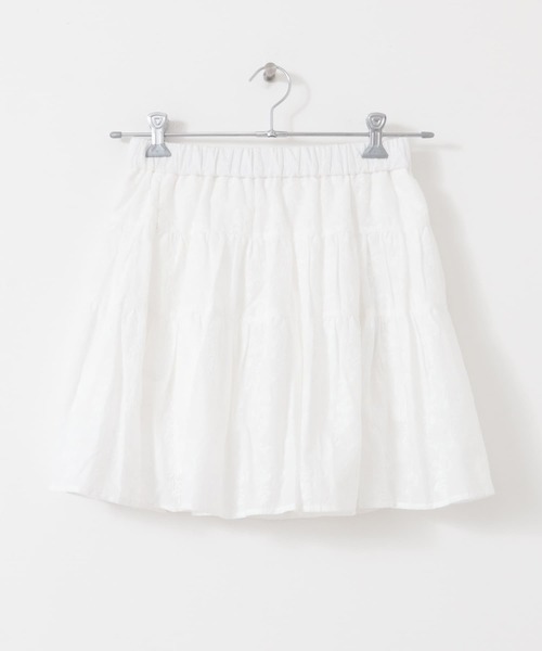 KBF（ケイビーエフ）の「エンブロイダリーミニスカート（スカート・レディース・ブラック/オフホワイト・ONE）」の21枚目の写真