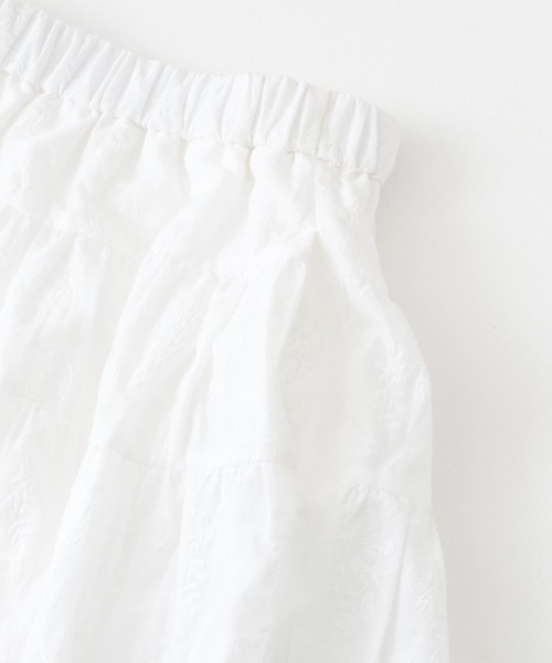 KBF（ケイビーエフ）の「エンブロイダリーミニスカート（スカート・レディース・ブラック/オフホワイト・ONE）」の4枚目の写真