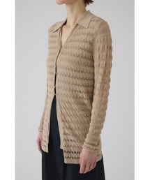 リムアーク RIMARK ニット ベージュ Sheer rib knit tops シアーリブニットトップス（ニット/セーター