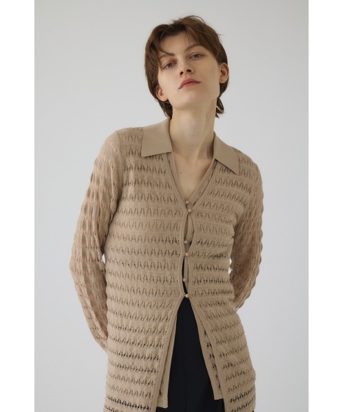RIM.ARK(リムアーク)の「【LIMITED TIMESALE -2/15 23:59】Crochet open knit C/D クロシェオープンニットカーディガン(ニット/セーター・レディース・ベージュ/ブラック/ブルー/マジェンタ・FREE)」の17枚目の写真
