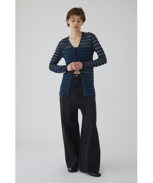 RIM.ARK(リムアーク)の「【LIMITED TIMESALE -2/15 23:59】Crochet open knit C/D クロシェオープンニットカーディガン(ニット/セーター・レディース・ベージュ/ブラック/ブルー/マジェンタ・FREE)」の14枚目の写真