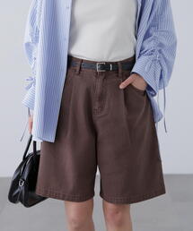 FREE'S MART | ◆タックハーフデニムパンツ(デニムパンツ)