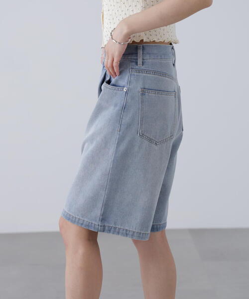 FREE'S MART（フリーズマート）の「◆タックハーフデニムパンツ（デニムパンツ・レディース・ブラウン系その他/ブルー系その他・SMALL/MEDIUM）」の18枚目の写真