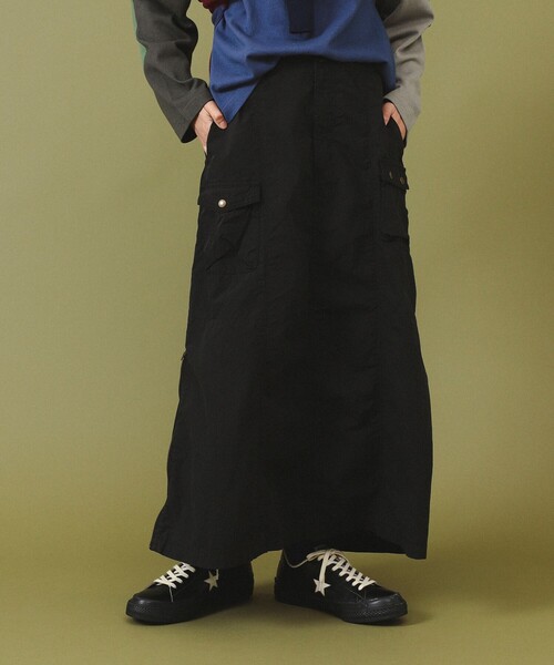 BEAMS BOY（ビームスボーイ）の「【1/15再値下げ】コットン タイプライター ミリタリー スカート（スカート・レディース・チャコールグレー/オリーブ・ONE SIZE）」の20枚目の写真