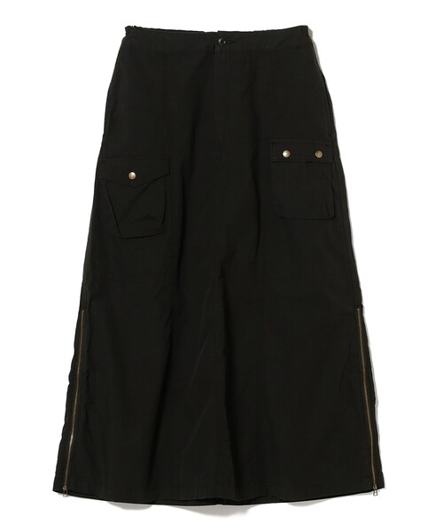 BEAMS BOY（ビームスボーイ）の「【1/15再値下げ】コットン タイプライター ミリタリー スカート（スカート・レディース・チャコールグレー/オリーブ・ONE SIZE）」の5枚目の写真