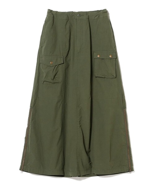 BEAMS BOY（ビームスボーイ）の「【1/15再値下げ】コットン タイプライター ミリタリー スカート（スカート・レディース・チャコールグレー/オリーブ・ONE SIZE）」の9枚目の写真