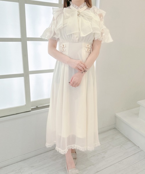 couture by ROJITAボウタイリボンシアーワンピース ボウタイリボンシアーワンピース（ワンピース）｜couture BY