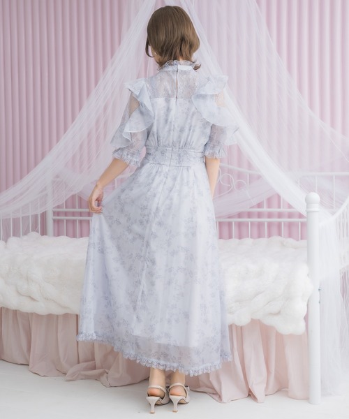 ボウタイリボンシアーワンピース（ワンピース）｜couture BY ROJITA