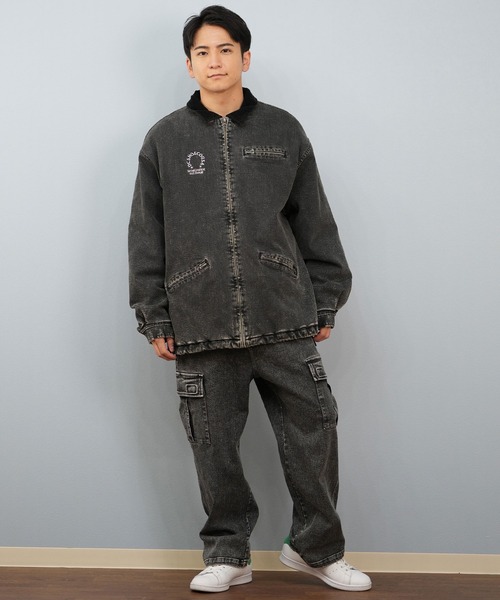 DC（ディーシー）の「DC/ディーシー 25 PADDED WORK JACKET デニム ワークジャケット DJK254026（ブルゾン・メンズ・ダークインディゴブルー/ライトインディゴブルー/ケミカルウォッシュ・M/L/XL）」の5枚目の写真
