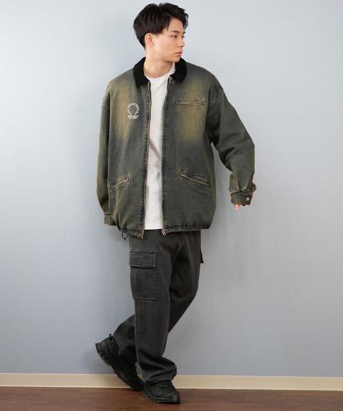 DC（ディーシー）の「DC/ディーシー 25 PADDED WORK JACKET デニム ワークジャケット DJK254026（ブルゾン・メンズ・ダークインディゴブルー/ライトインディゴブルー/ケミカルウォッシュ・M/L/XL）」の21枚目の写真