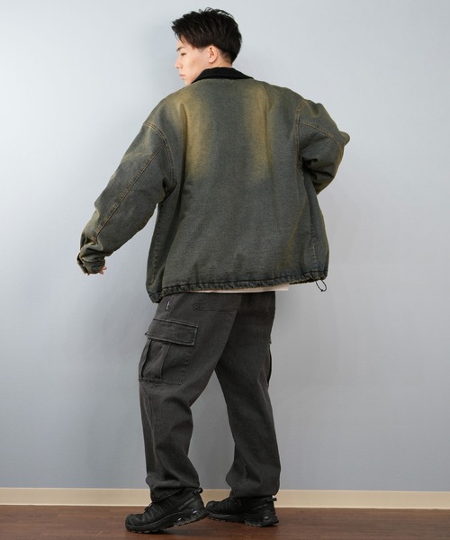 DC（ディーシー）の「DC/ディーシー 25 PADDED WORK JACKET デニム ワークジャケット DJK254026（ブルゾン・メンズ・ダークインディゴブルー/ライトインディゴブルー/ケミカルウォッシュ・M/L/XL）」の15枚目の写真
