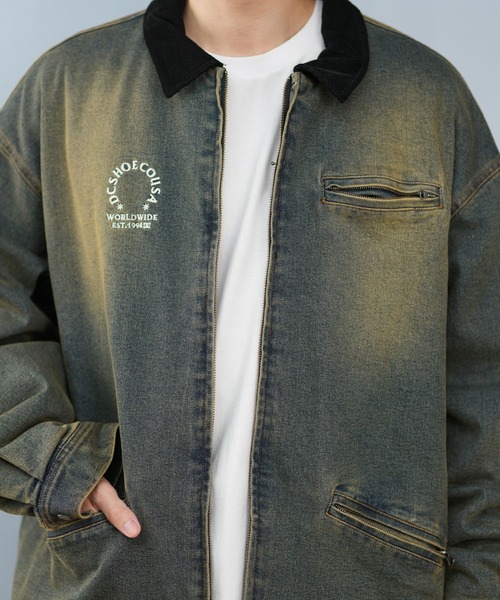 DC（ディーシー）の「DC/ディーシー 25 PADDED WORK JACKET デニム ワークジャケット DJK254026（ブルゾン・メンズ・ダークインディゴブルー/ライトインディゴブルー/ケミカルウォッシュ・M/L/XL）」の6枚目の写真