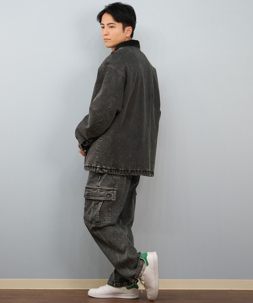 DC（ディーシー）の「DC/ディーシー 25 PADDED WORK JACKET デニム ワークジャケット DJK254026（ブルゾン・メンズ・ダークインディゴブルー/ライトインディゴブルー/ケミカルウォッシュ・M/L/XL）」の7枚目の写真