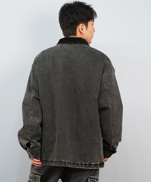 DC（ディーシー）の「DC/ディーシー 25 PADDED WORK JACKET デニム ワークジャケット DJK254026（ブルゾン・メンズ・ダークインディゴブルー/ライトインディゴブルー/ケミカルウォッシュ・M/L/XL）」の14枚目の写真