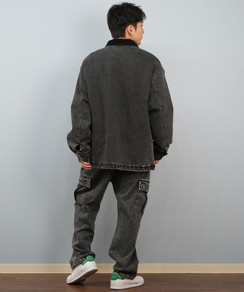 DC（ディーシー）の「DC/ディーシー 25 PADDED WORK JACKET デニム ワークジャケット DJK254026（ブルゾン・メンズ・ダークインディゴブルー/ライトインディゴブルー/ケミカルウォッシュ・M/L/XL）」の11枚目の写真