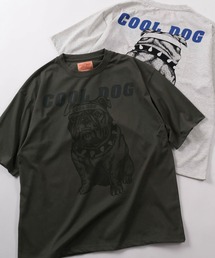 make a ray! | 【81】フロント&バック イヌネコ BIGクールイラスト デザイン ヘビーウェイト オーバーサイズ Tシャツ/半袖Tシャツ(Tシャツ/カットソー)