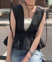 KOBE LETTUCE | バルーンペプラムビスチェトップス(ベスト)