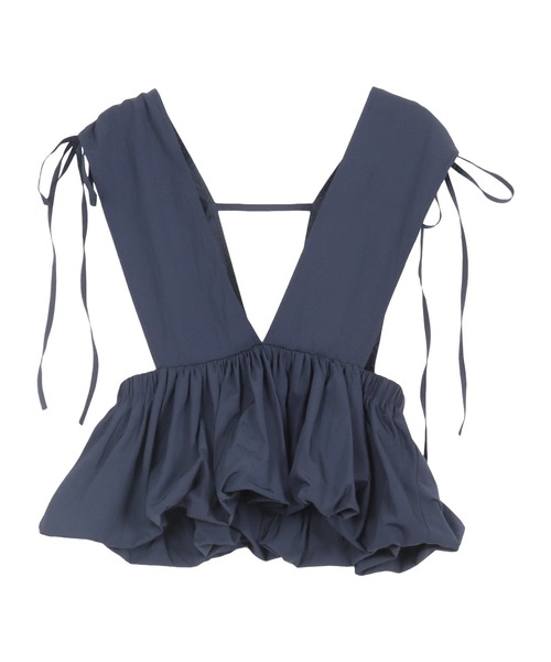 KOBE LETTUCE（コウベレタス）の「バルーンペプラムビスチェトップス（ベスト・レディース・アイボリー系/ブラック/ネイビー・M）」の13枚目の写真