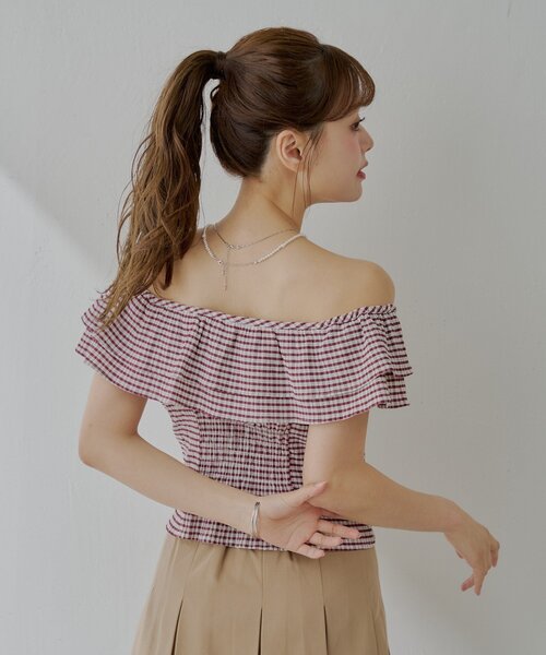 Chico（チコ）の「フロントボタンフリルデザインブラウス（シャツ/ブラウス・レディース・ホワイト/ブラック/ブラック系その他2/ブラウン系その他2・FREE）」の22枚目の写真