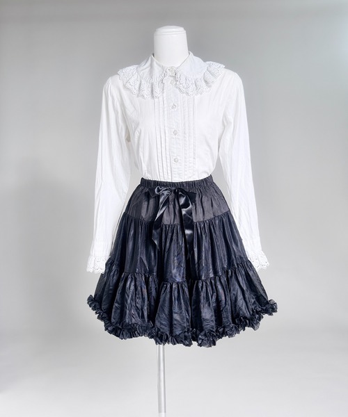 MAISON SELECT（メゾンセレクト）の「6A6 リボンパニエ（スカート・レディース・ブラック/ホワイト・ONESIZE）」の11枚目の写真
