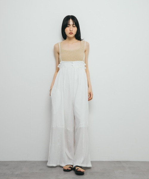 KBF（ケイビーエフ）の「スクエアニットタンクトップ（タンクトップ・レディース・ブルー系その他/ベージュ系その他/ブラック系その他・ONE）」の19枚目の写真