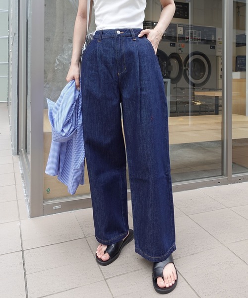 【美品】デニム&ダンガリー　モールスキンバルーンパンツ　01 デニムダンガリー DENIM DUNGAREE ミリタリーモールスキン