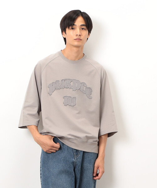 Purple&Yellow(パープルアンドイエロー)の「ロゴアップリケプルオーバー(Tシャツ/カットソー・メンズ・ブラウン/ブラック/グレイッシュベージュ・SMALL/MEDIUM/LARGE)」の15枚目の写真