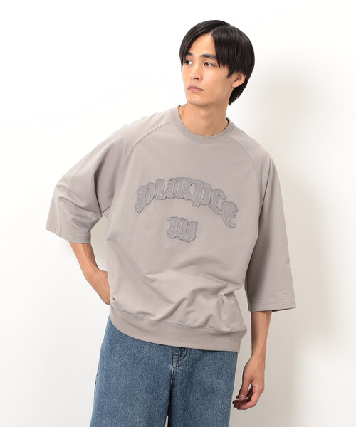 Purple&Yellow(パープルアンドイエロー)の「ロゴアップリケプルオーバー(Tシャツ/カットソー・メンズ・ブラウン/ブラック/グレイッシュベージュ・SMALL/MEDIUM/LARGE)」の16枚目の写真