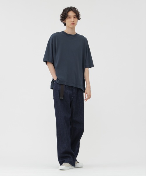 MHL エムエイチエル コットン ポロシャツ ブラック size M COMPACT COTTON POPLIN SHIRT | MHL.（エムエイチエル